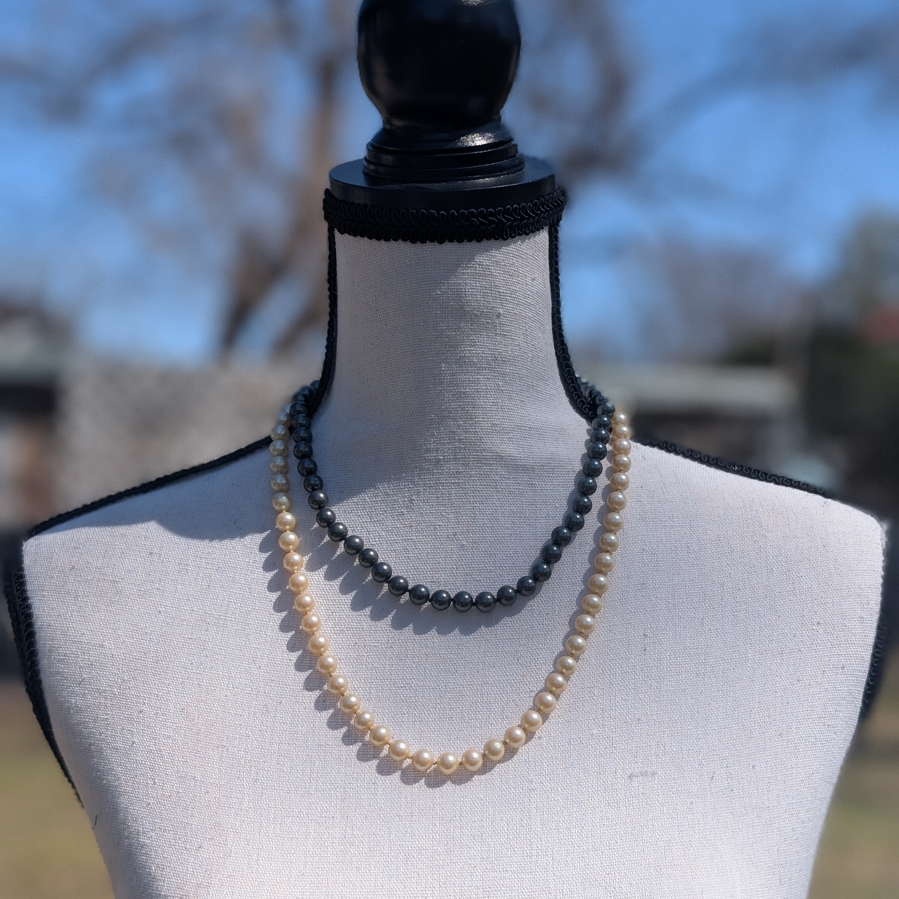 Elegant Pearl Necklace Set 28$